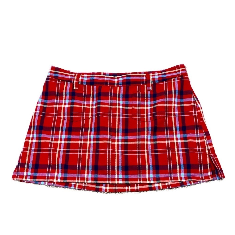 Abercrombie & Fitch Vintage Y2K Style Plaid Schoolgirl Skirt Sz 8